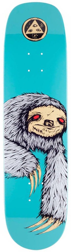 WELCOME SLOTH ON PHOENIX SHAPED DECK 8.00 X 32.00
