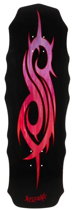 WELCOME X SLIPKNOT TRIBAL S ON WIDOW SHAPED DECK 10.00 X 31.00