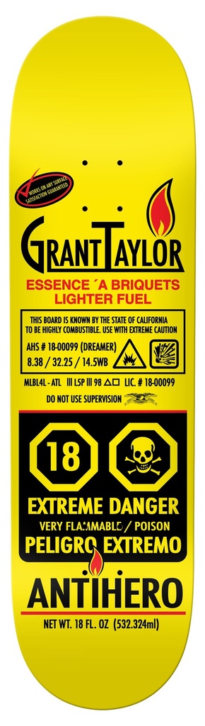ANTI-HERO TAYLOR FUELED UP DECK 8.38