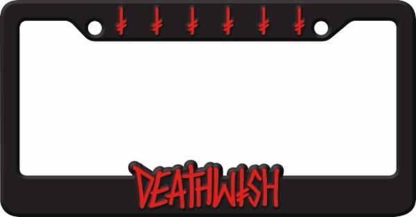 DEATHWISH LICENSE PLATE HOLDER