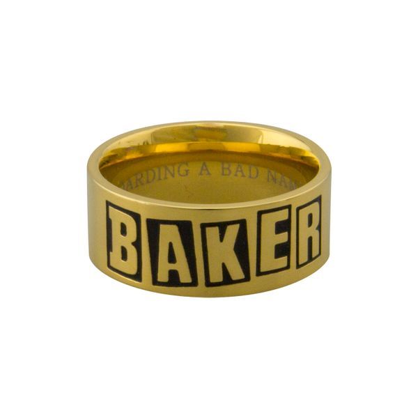 BAKER BRAND LOGO RING GOLD XS/7