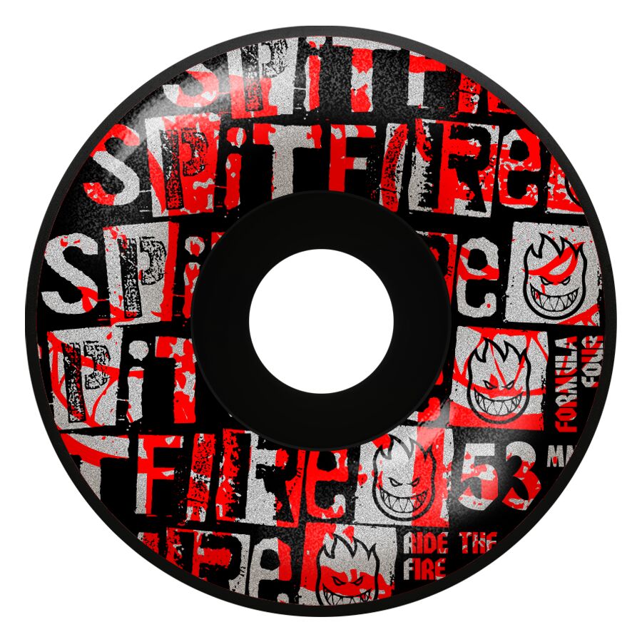 SPITFIRE FORMULA FOUR RANSOM RAIDAL BLACK 53MM 99D (Set of 4)