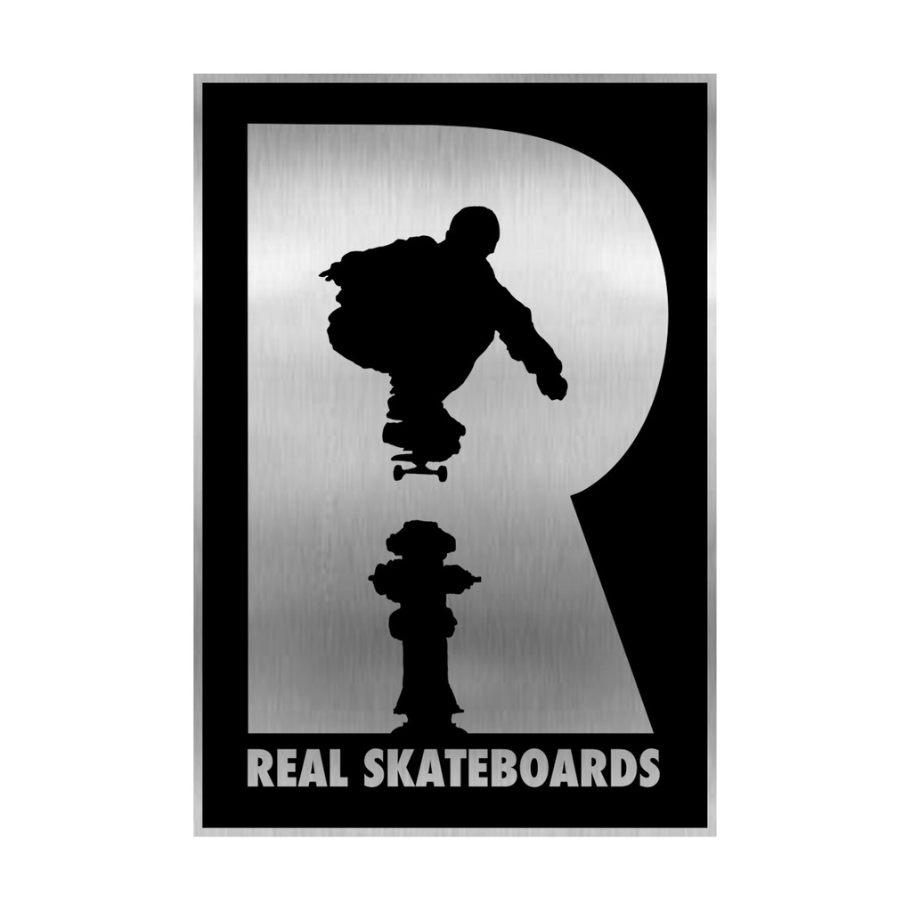 REAL R LOGO FOIL STICKER SM