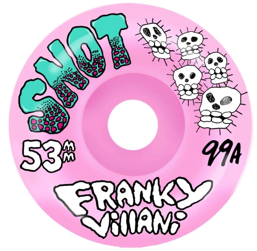 SNOT FRANKY VILLANI SKULL PINK 53MM 99A (Set of 4)