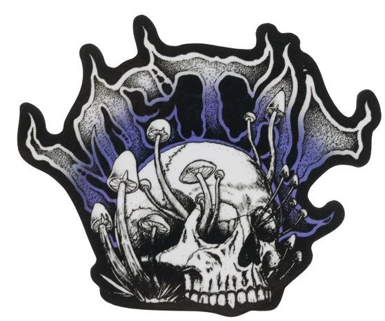 METAL MUSHROOM STICKER