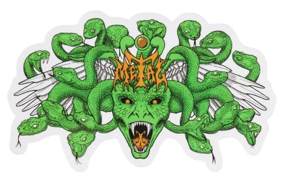 METAL MEDUSA STICKER