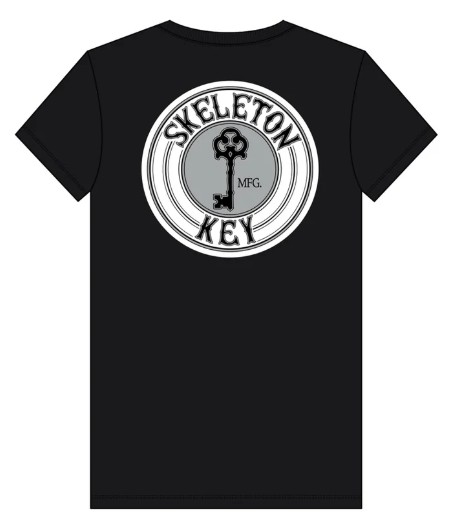 SKELETON KEY KEY LOGO GREY/WHITE BLACK SS L
