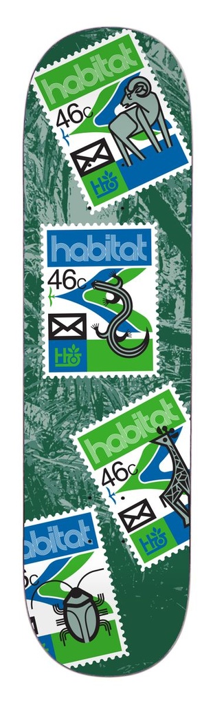 HABITAT TEAM POSTAGE SCATTER BLUE DECK 8.50