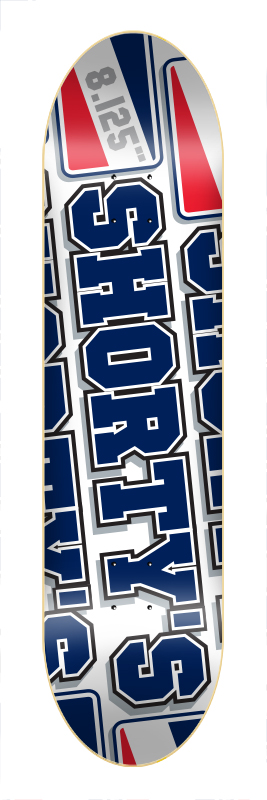 SHORTY'S TEAM ICON LONG DECK 8.125