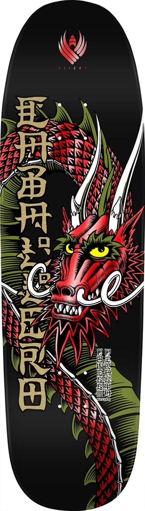 POWELL CABALLERO BAN THIS DRAGON BLACK/RED FOIL SHAPED FLIGHT DECK 9.26