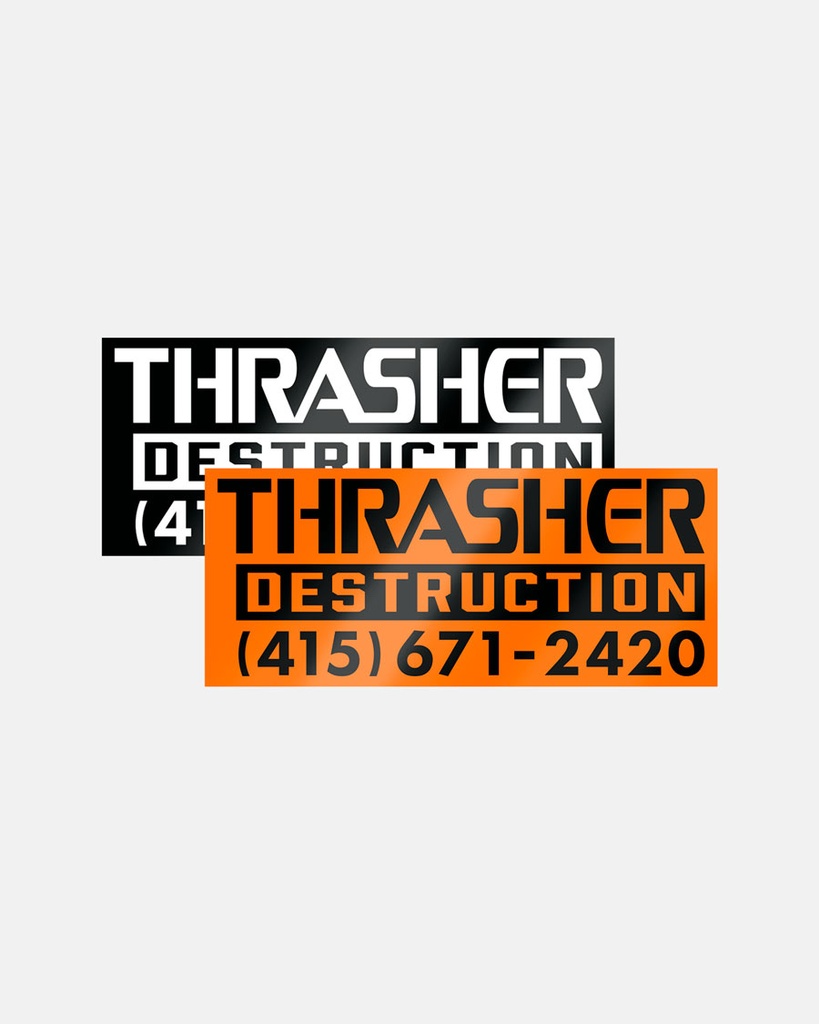 THRASHER DESTRUCTION STICKER