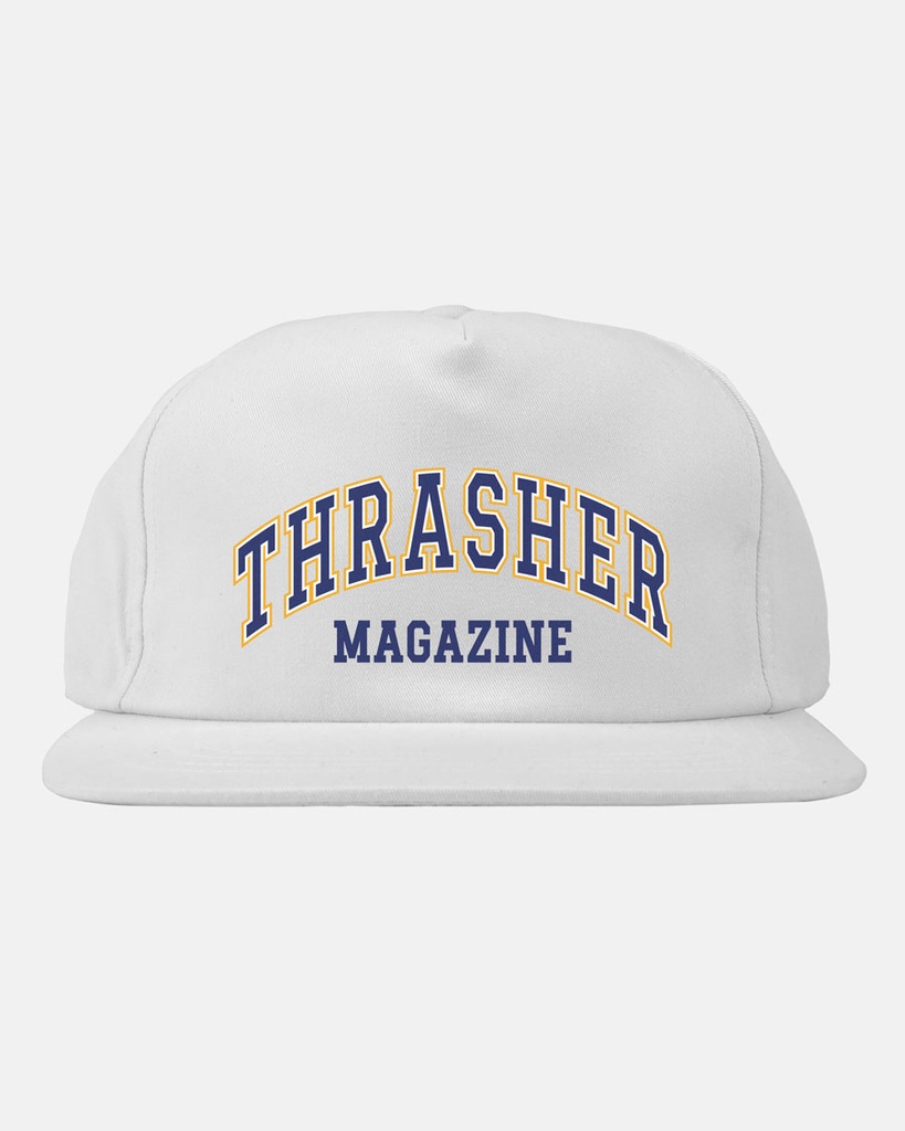 THRASHER DROPOUT SNAPBACK HAT WHITE