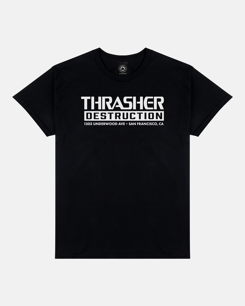 THRASHER DESTRUCTION BLACK SS M
