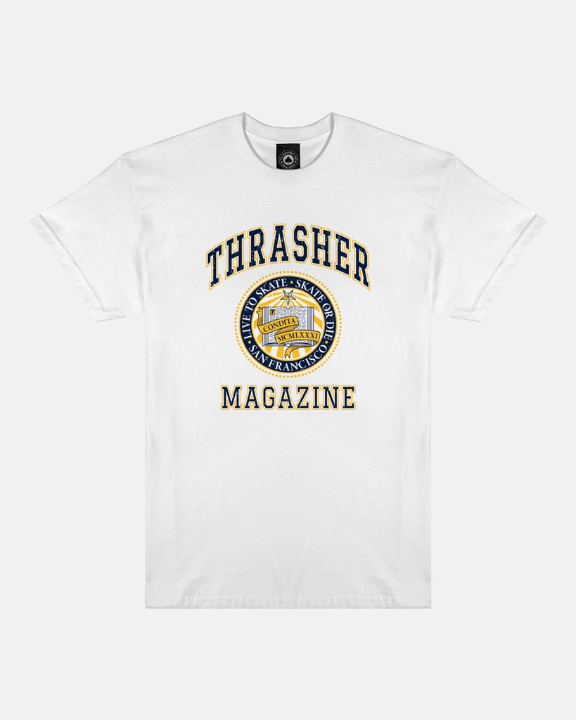 THRASHER DROPOUT WHITE SS M