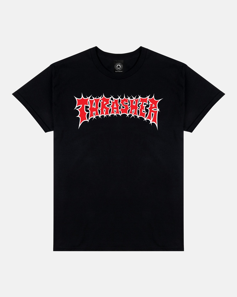THRASHER SPIKEY BLACK SS XL