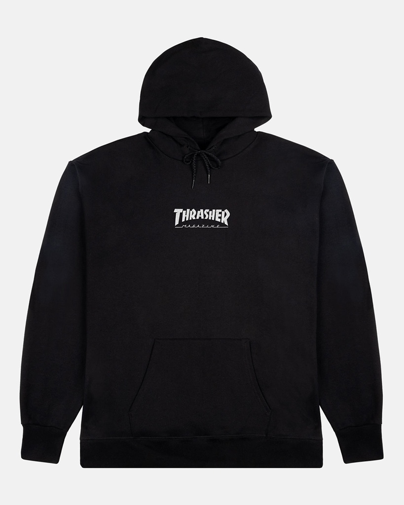 THRASHER EMBROIDERED MAG LOGO BLACK HEAVYWEIGHT HD/SWT XL