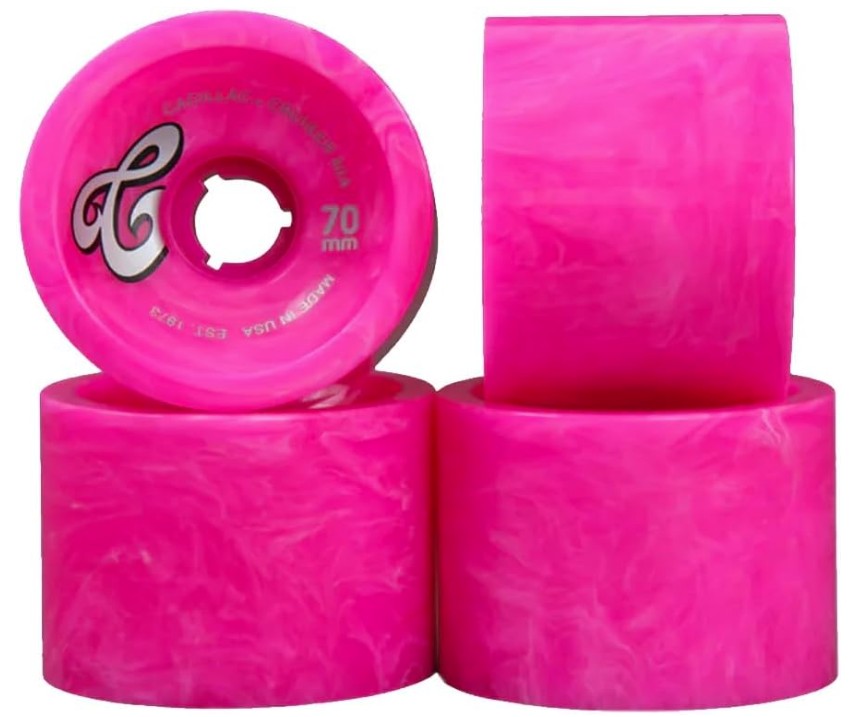 CADILLAC CRUISERS PINK MARBLE 70MM 80A (Set of 4)