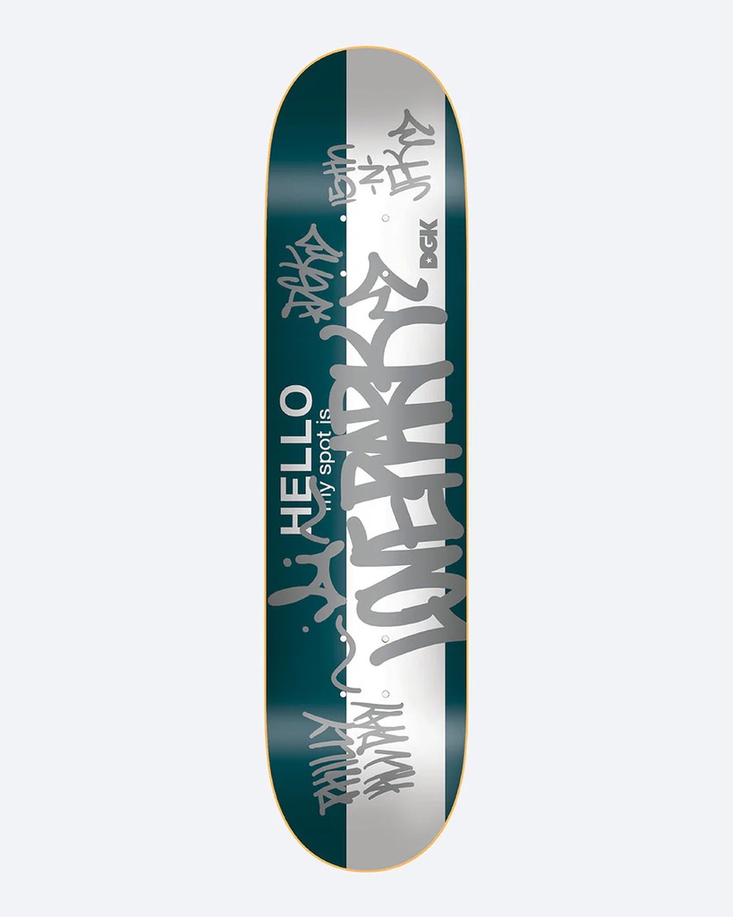 DGK TEAM MY SPOT IS LOVE PARK DECK 8.25