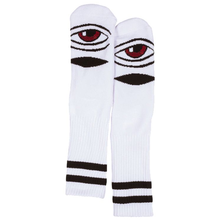 TOY MACHINE SECT EYE SOCKS WHITE