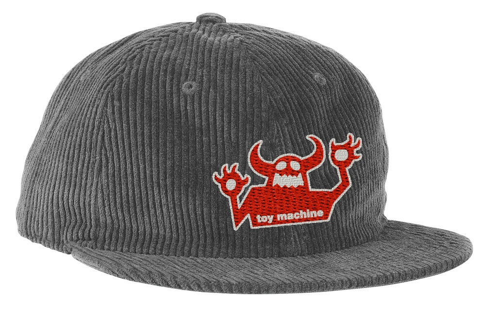 TOY MACHINE OG MONSTER CORD HAT GREY