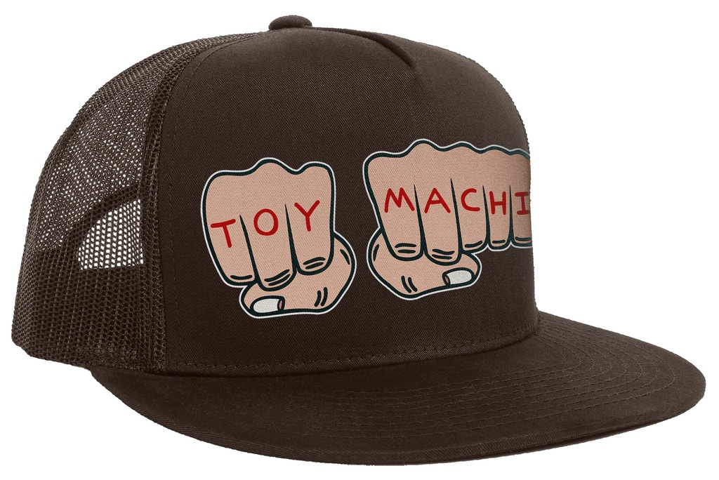 TOY MACHINE FISTS MESH HAT BROWN