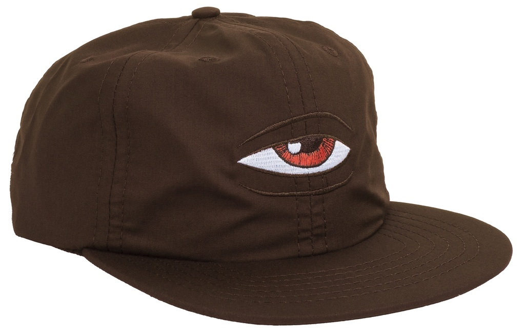 TOY MACHINE SECT EYE SNAPBACK HAT BROWN