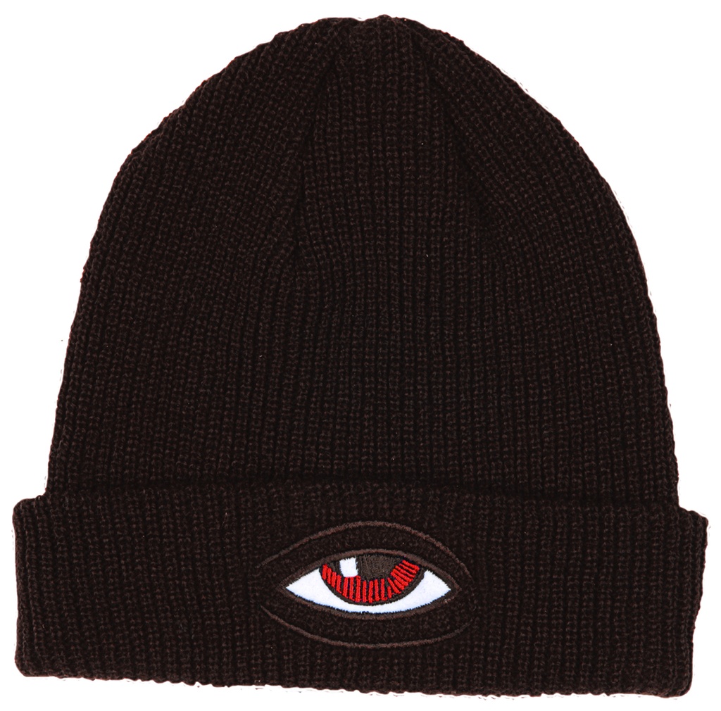 TOY MACHINE SECT EYE DOCK BEANIE BROWN
