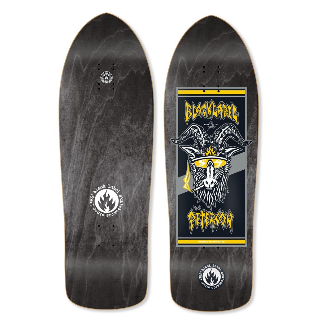 BLACK LABEL NICK PETERSON BURNSIDE BREW SHAPED DECK 10.25