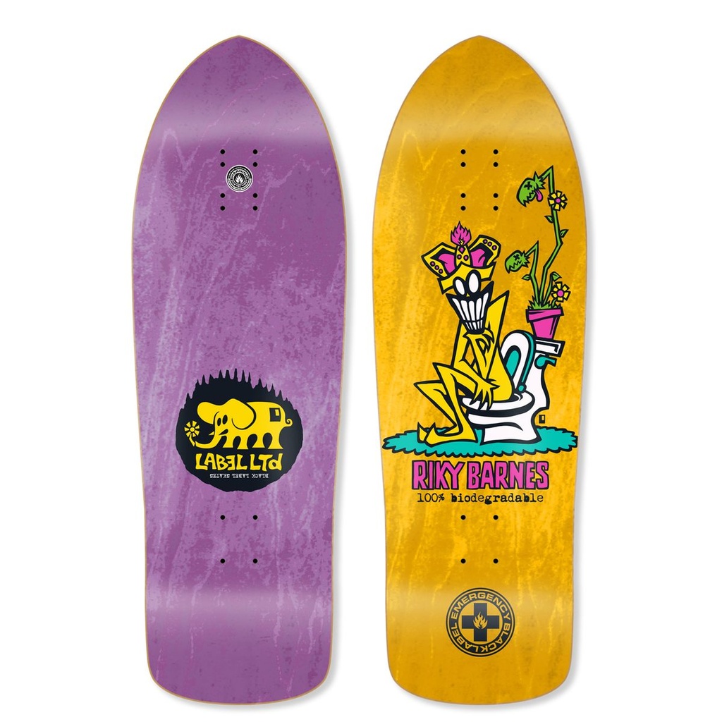 BLACK LABEL RIKY BARNES 100% BIODEGRADABLE SHAPED DECK 10.25