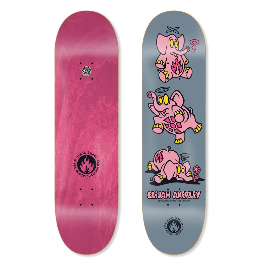 BLACK LABEL ELIJAH AKERLEY PINK ELEPHANTS DECK 8.25