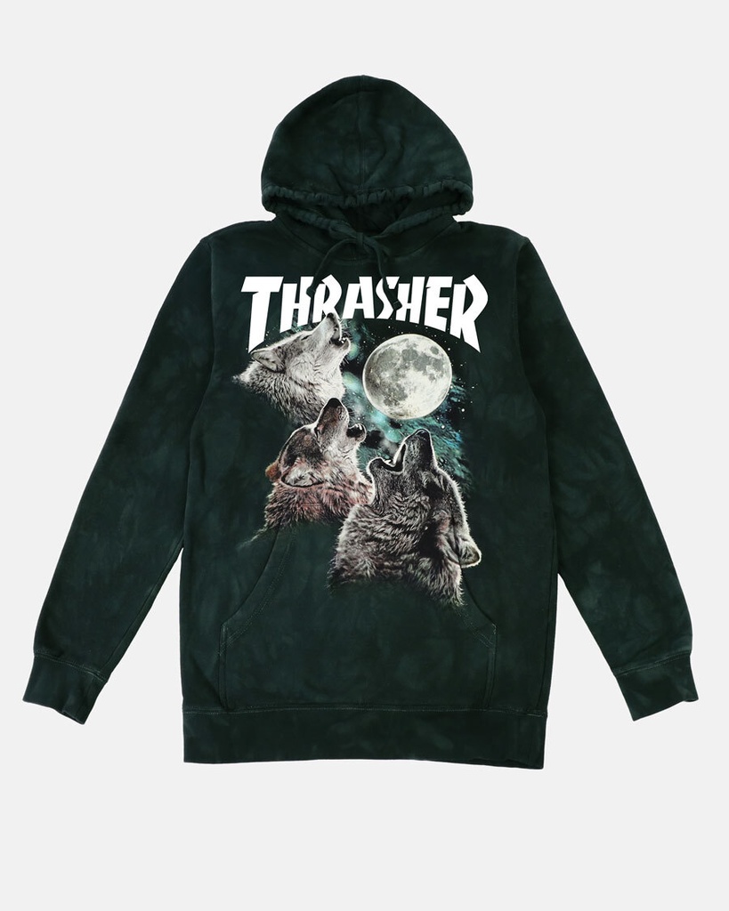 THRASHER X MOUNTAIN WOLVES TREATED BLACK HD/SWT XXL