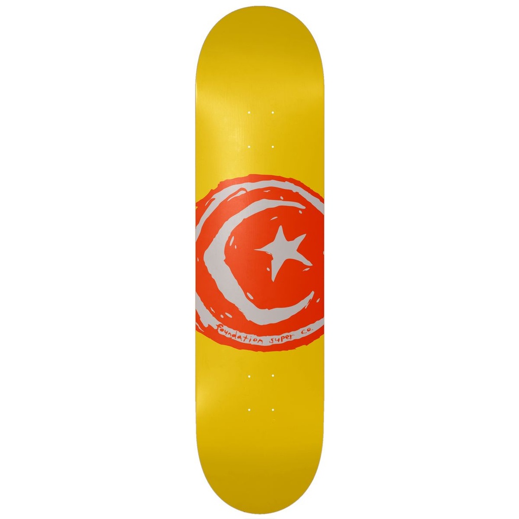FOUNDATION TEAM STAR & MOON YELLOW DECK 8.25