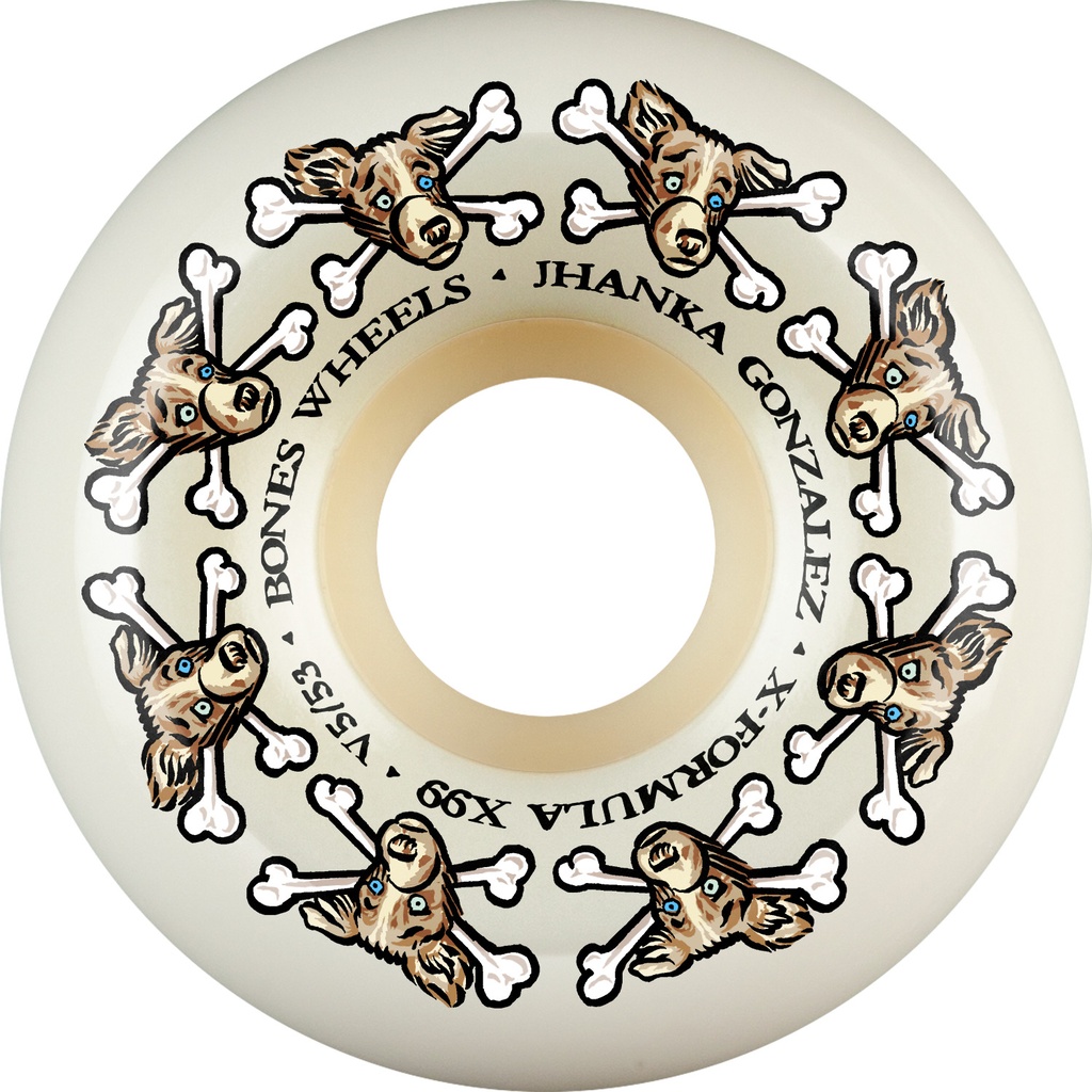 BONES X-FORMULA JHANKA VATO DOGS V5 SIDECUTS 53MM 99A (Set of 4)