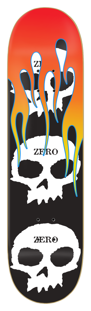 ZERO TEAM 3 SKULL FLAMES DECK 8.25