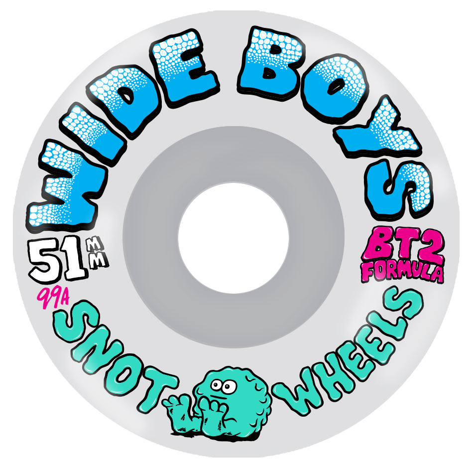 SNOT WIDE BOYS CLEAR/BLUE 51MM 99A (Set of 4)