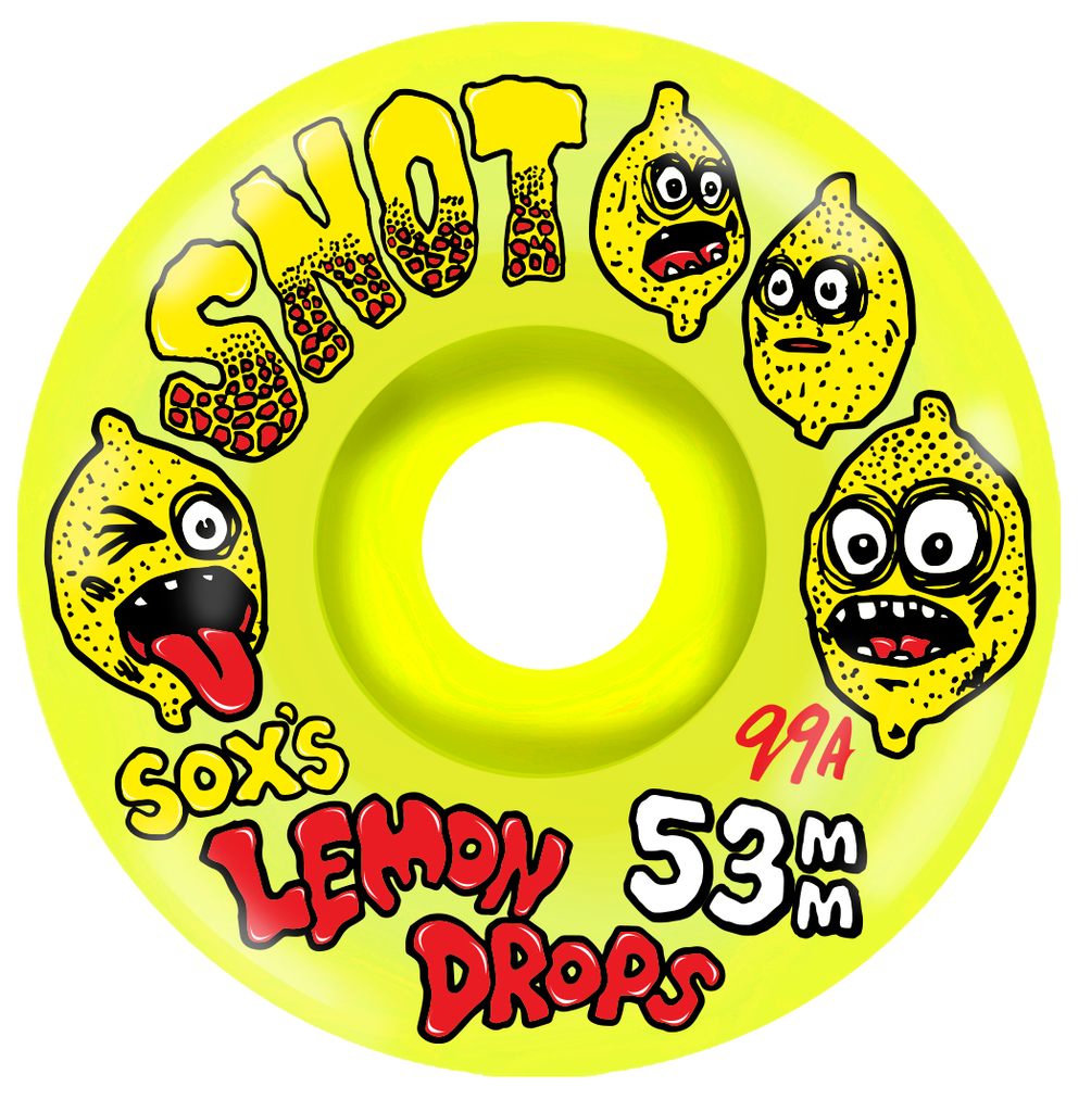 SNOT SOX'S LEMON DROPS CONICAL YELLOW 53MM 99A (Set of 4)