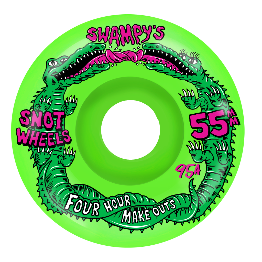 SNOT SWAMPY FOUR HOUR MAKE OUTS NEON GREEN CONICAL 55MM 99A (Set of 4)