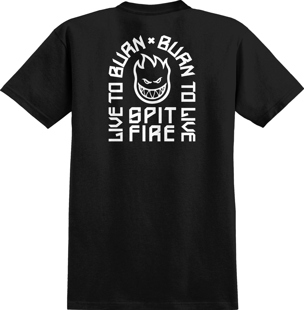 SPITFIRE LTB ARCH II BLACK/WHITE SS M