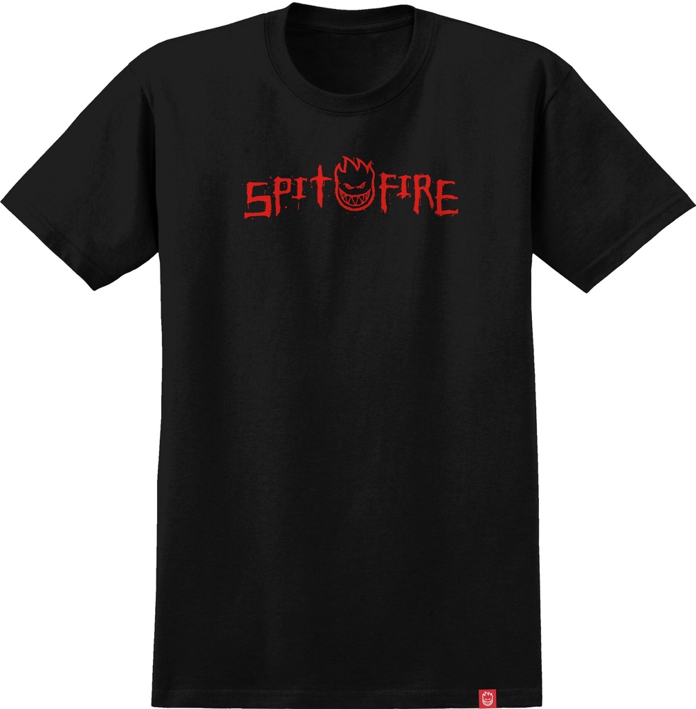 SPITFIRE ROUGH SCRIBBLE BLACK/RED SS M