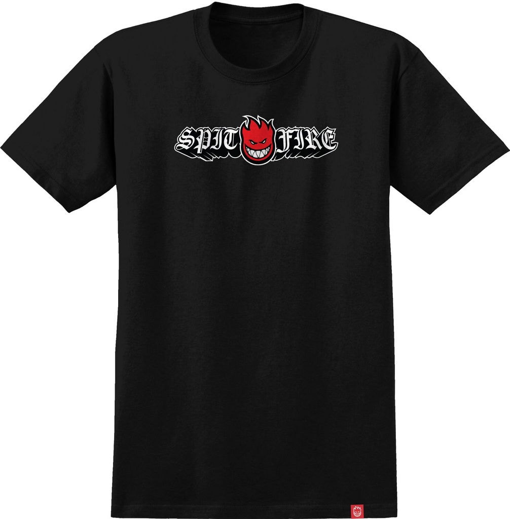 SPITFIRE OLD E DROP BIGHEAD BLACK/RED SS L