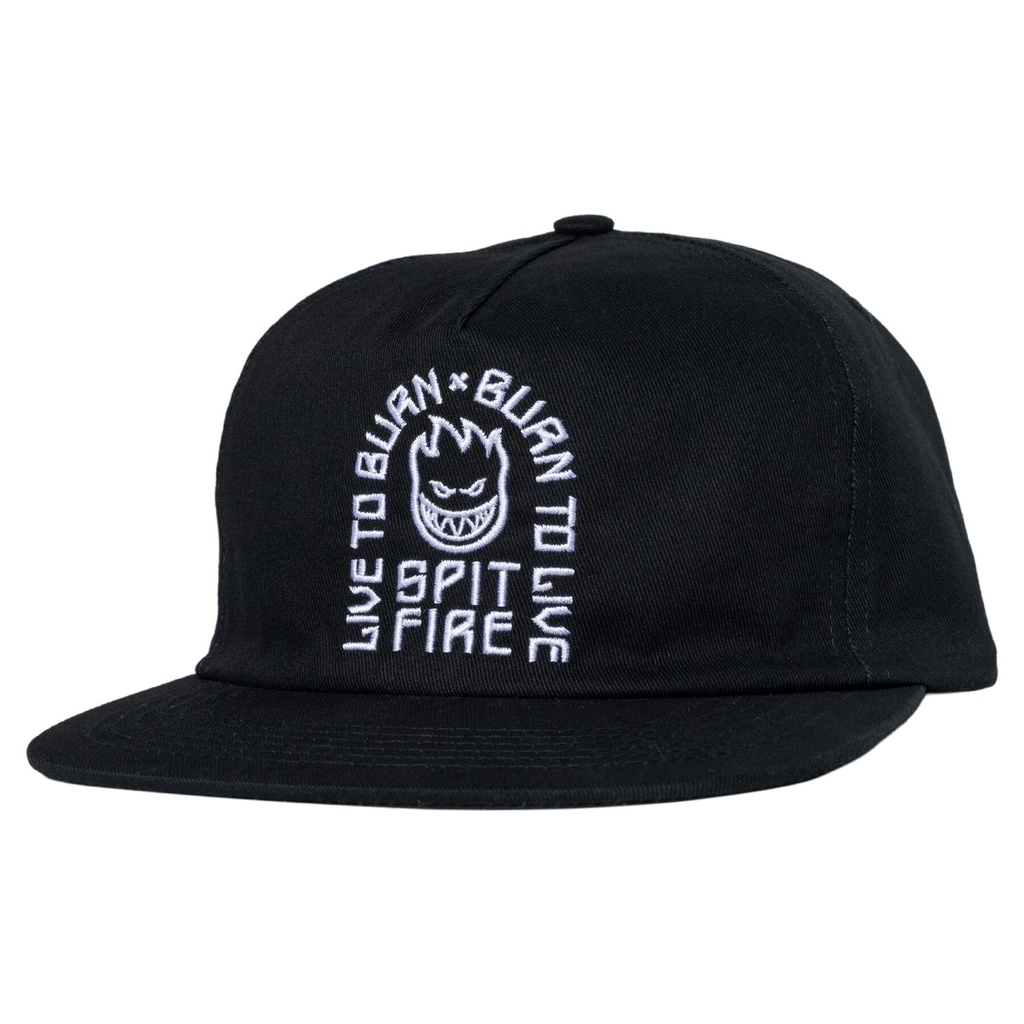 SPITFIRE LTB ARCH SNAPBACK BLACK/WHITE