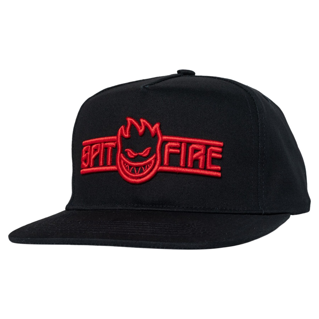 SPITFIRE LTB BIGHEAD SCRIPT SNAPBACK BLACK