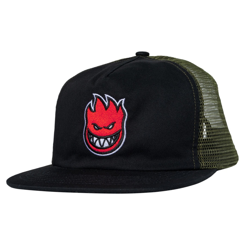 SPITFIRE BIGHEAD FILL SNAPBACK TRUCKER BLACK