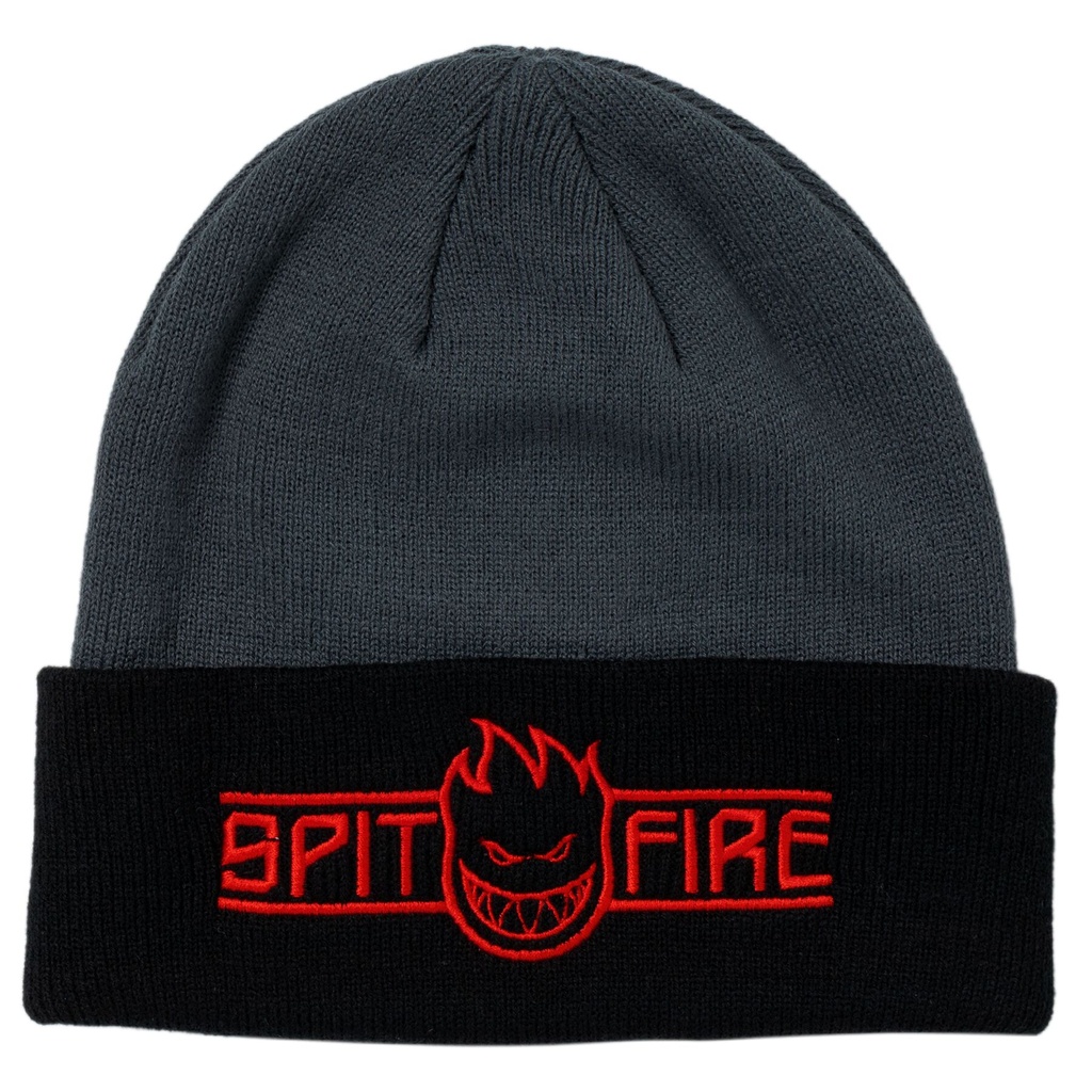 SPITFIRE LTB BIGHEAD SCRIPT BEANIE CHARCOAL/BLACK