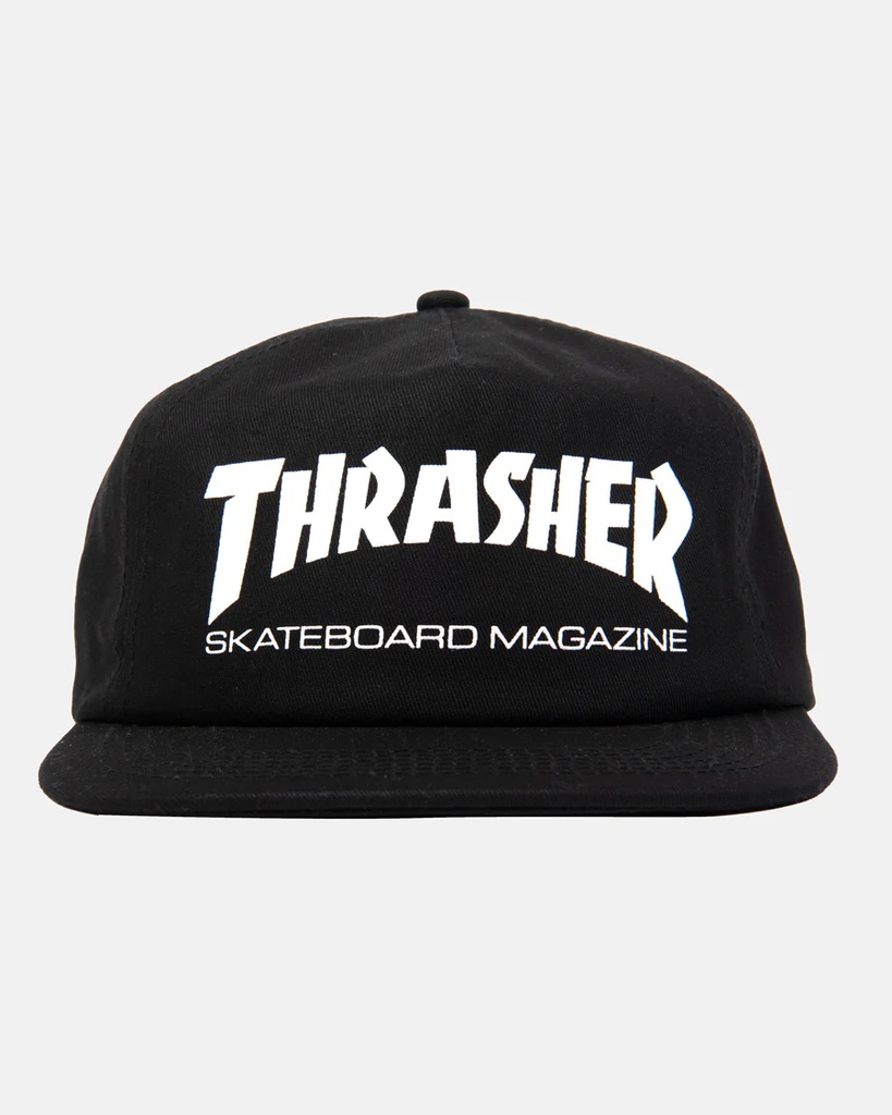 THRASHER SKATE MAG SNAPBACK HAT BLACK/WHITE