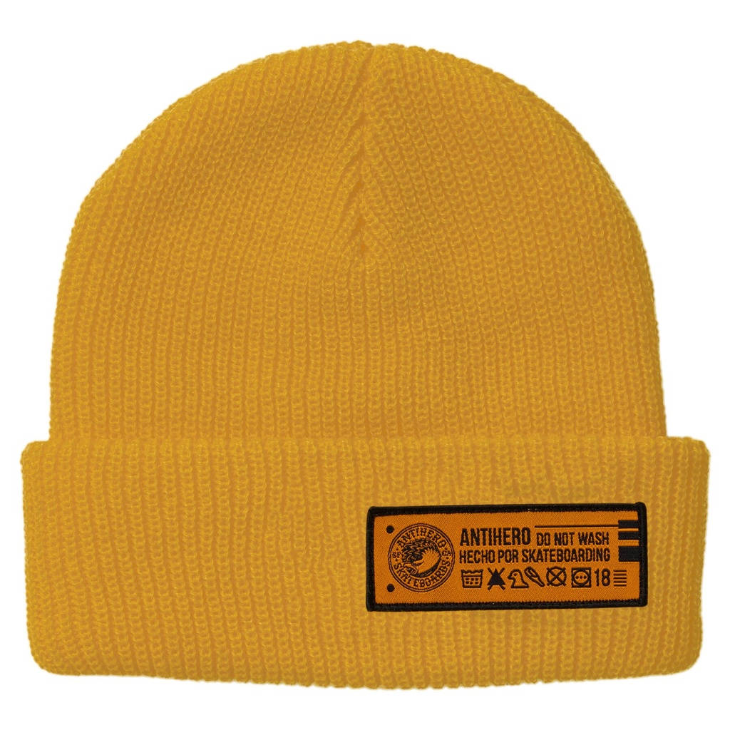 ANTI-HERO HECHO POR CUFF BEANIE YELLOW