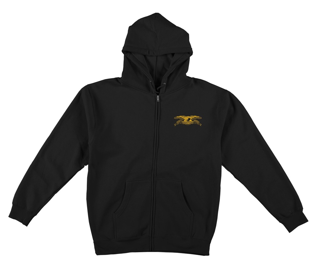 ANTI-HERO BASIC EAGLE EMB BLACK/YELLOW HD/ZIP L