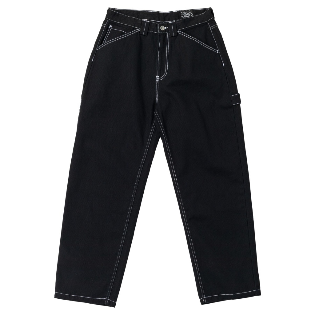 KROOKED SUN HEART CARPENTER BLACK PANTS 30