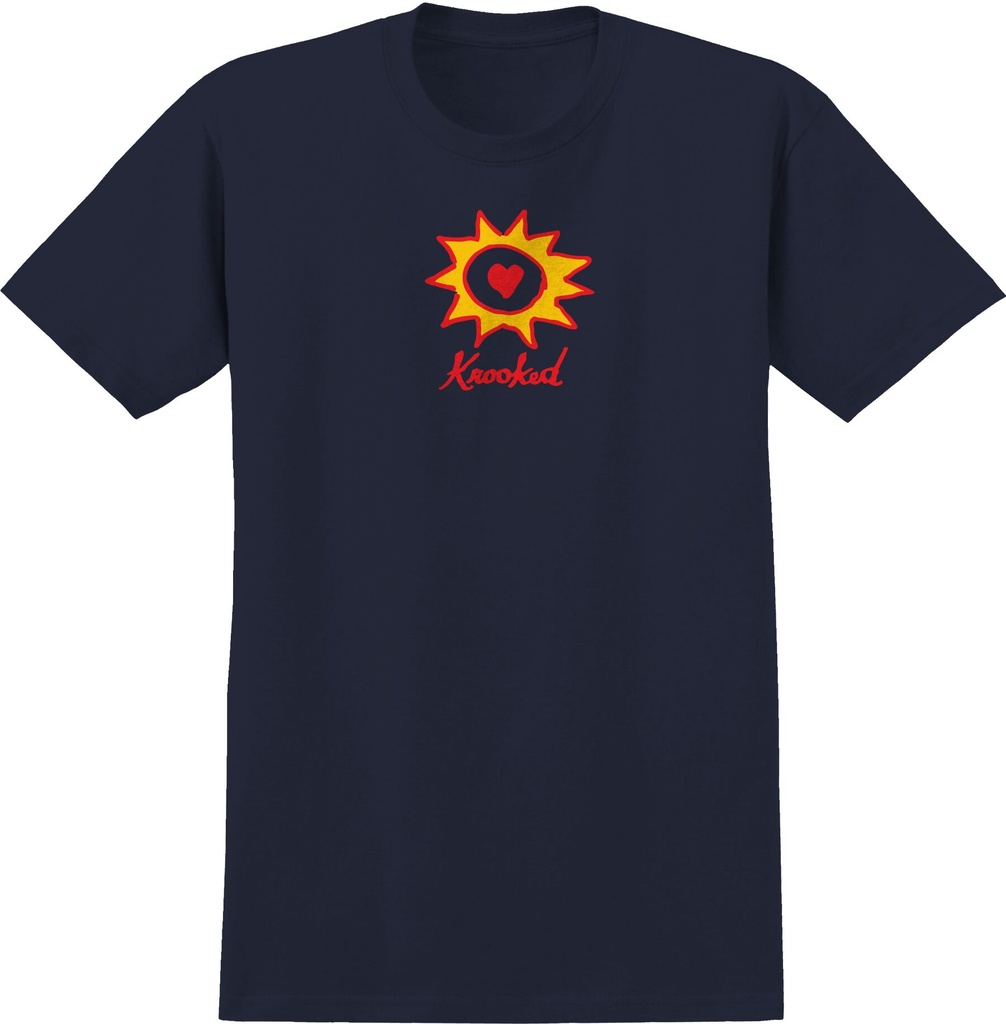 KROOKED SUN HEART NAVY SS L