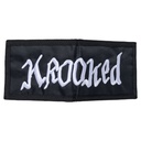 KROOKED DOUBLE OK BIFOLD WALLET BLACK